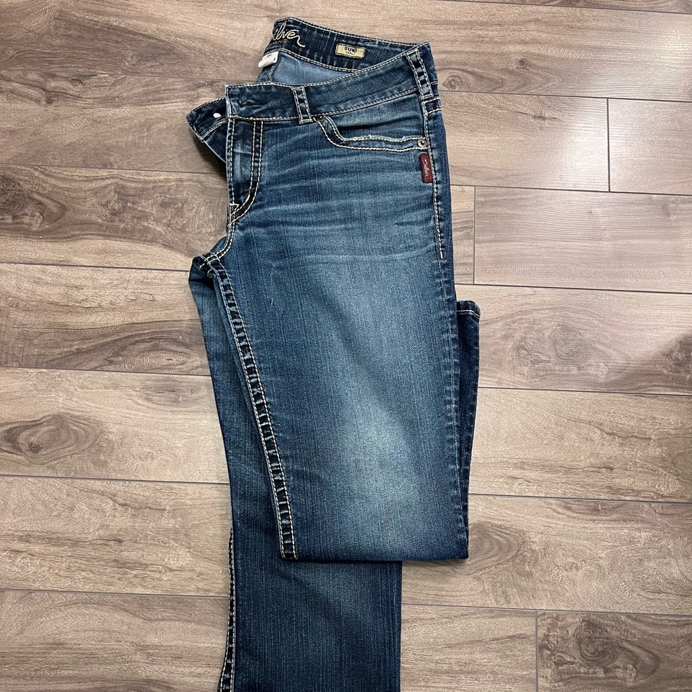 Silver capris/jeans - Picture 2 of 2